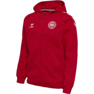 Dänemark Fan Zip Hoodie 2022-23 - Rot