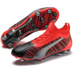 PUMA ONE 5.1 FG/AG / Schuhe für Erwachsene - Puma Black-Nrgy Red-Puma Aged Silver
